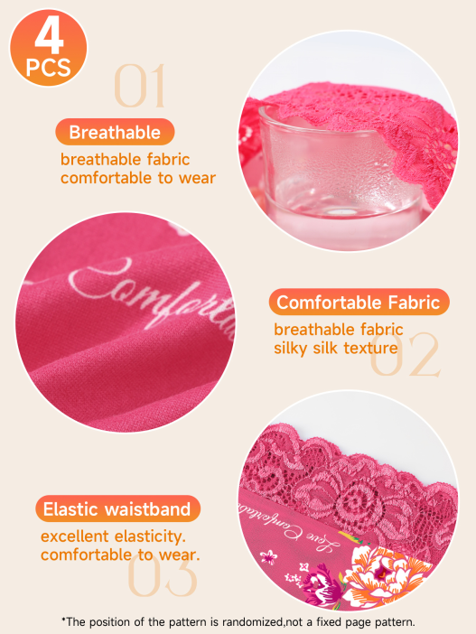 Pack de 4 Bragas Moldeadoras de Moda para Mujer